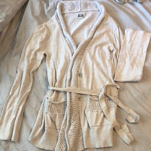 Converse One Star Belted waterfall Cardigan
